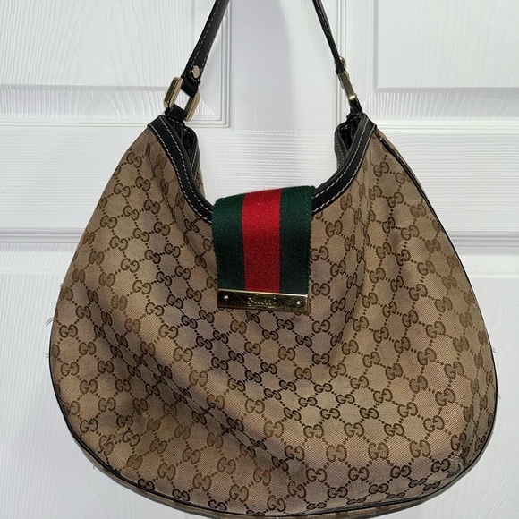 Gucci Handbags - Gucci Canvas Hobo